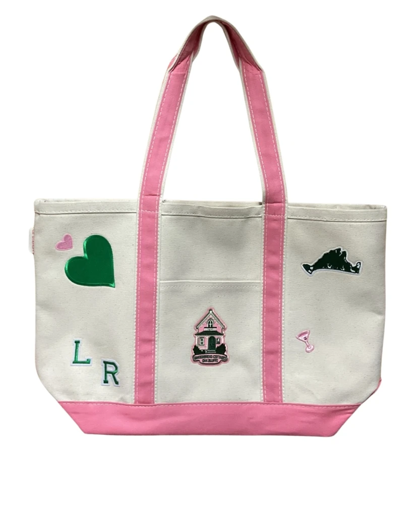 Finished custom tote bag from Toteally Yours Studio, Oak Bluffs