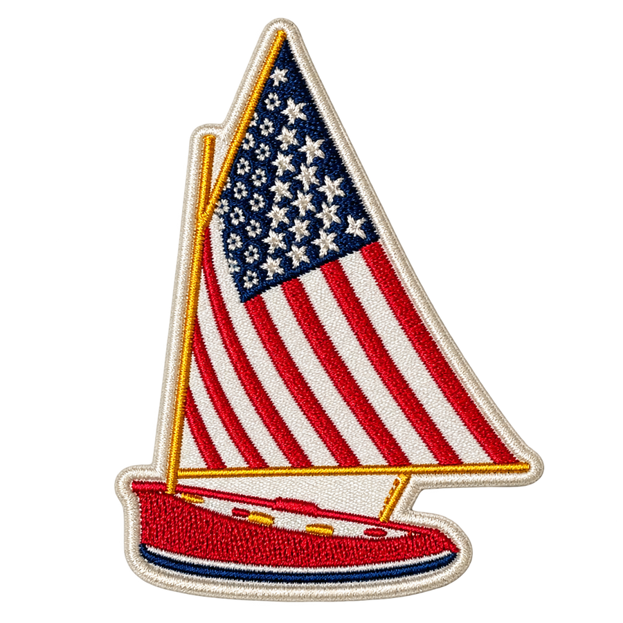 American Flag Sailboat